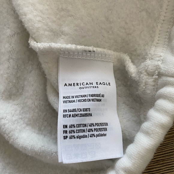 American Eagle 1/4 Zip Color Block Tie Oversized Pullover Jacket Sweatshirt - Picture 9 of 9